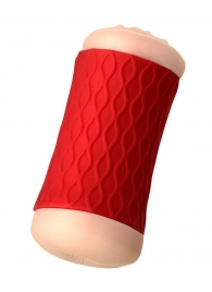 Двухсторонний мастурбатор JOS  NADIN в красном цилиндре - JOS - в Костроме купить с доставкой