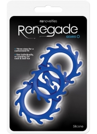 Набор из 3 синих эрекционных колец Renegade Gears - NS Novelties - в Костроме купить с доставкой