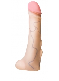 Реалистичная насадка с мошонкой REAL Standard - 18 см. - LOVETOY (А-Полимер) - купить с доставкой в Костроме