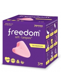 Женские гигиенические тампоны без веревочки FREEDOM mini - 3 шт. - Freedom - купить с доставкой в Костроме