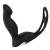 Черный вибромассажер простаты P-PLEASER W ERECTION ENHANCE - Dream Toys - в Костроме купить с доставкой