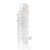 Закрытая прозрачная рельефная насадка Crystal sleeve - 13 см. - Erowoman-Eroman - в Костроме купить с доставкой