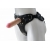 Черный пояс-трусики с двумя насадками Soft-Dolli - 16,5 и 10,5 см. - LOVETOY (А-Полимер) - купить с доставкой в Костроме