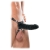 Чёрный полый страпон 7  Silicone Hollow Strap-On - 18 см. - Pipedream - купить с доставкой в Костроме