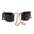 Черные мягкие наручники Entice French Cuffs с цепью - California Exotic Novelties - купить с доставкой в Костроме
