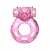 Розовое эрекционное кольцо с вибрацией Pink Bear - Baile - в Костроме купить с доставкой