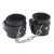 Черные оковы на ноги Obey Me Leather Ankle Cuffs - Chisa - купить с доставкой в Костроме