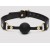 Черный кляп-шар Bound to You Faux Leather Ball Gag - Fifty Shades of Grey - купить с доставкой в Костроме