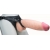 Телесный реалистичный фаллоимитатор на черных трусиках Real Big Strap-On - 34,5 см. - LOVETOY (А-Полимер) - купить с доставкой в Костроме