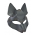 Серая маска Wolf с клепками - Sitabella - купить с доставкой в Костроме