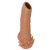 Телесная насадка с усиками и открытой головкой Nude Sleeve M - 12 см. - KOKOS - в Костроме купить с доставкой