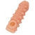 Телесная закрытая насадка с шариками Cock Sleeve Size S - 13,8 см. - KOKOS - в Костроме купить с доставкой