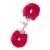Металлические наручники с красной меховой опушкой METAL HANDCUFF WITH PLUSH RED - Dream Toys - купить с доставкой в Костроме