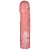 Розовая фаллическая насадка Vac-U-Lock 8  Crystal Jellies Dong - 20,3 см. - Doc Johnson - купить с доставкой в Костроме