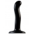 Черный фаллоимитатор-насадка Strap-On-Me P G spot Dildo size S - 16,4 см. - Strap-on-me - купить с доставкой в Костроме