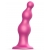 Розовая насадка Strap-On-Me Dildo Plug Beads size S - Strap-on-me - купить с доставкой в Костроме