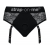 Черные трусики для насадок Diva Lingerie Harness - size S - Strap-on-me - купить с доставкой в Костроме