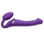 Фиолетовый безремневой вибрострапон Vibrating Bendable Strap-On - size L - Strap-on-me - купить с доставкой в Костроме