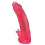 Розовая насадка для страпона с клиторальными лепестками - 18,5 см. - LOVETOY (А-Полимер) - купить с доставкой в Костроме
