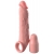 Телесная насадка-удлинитель 2 Inch Silicone X-tension with Strap - 20,3 см. - Pipedream - в Костроме купить с доставкой