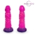 Розовый рельефный фантазийный фаллоимитатор - 20 см. - Bior toys - купить с доставкой в Костроме