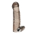 Дымчатая насадка на пенис с вибрацией  Vibrating Penis Enhancing Sleeve Extension - 13,3 см. - BlueLine - в Костроме купить с доставкой