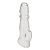 Прозрачная насадка для пениса Girthy Penis Enhancing Sleeve Extension - 17,1 см. - BlueLine - в Костроме купить с доставкой