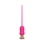 Розовый тонкий стимулятор Nipple Vibrator - 23 см. - I-MOON - купить с доставкой в Костроме