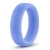 Голубое люминесцентное кольцо Silicone Glo Cock Ring - Blush Novelties - в Костроме купить с доставкой