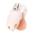 Белая клетка для пениса Silicone Small 2 in Cock Cage With Ball Divider - BlueLine - купить с доставкой в Костроме