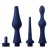 Набор из 3 универсальных насадок для анального душа Universal 3 Piece Silicone Enema Attachment Set - XR Brands - купить с доставкой в Костроме