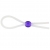Прозрачное лассо с фиолетовой бусиной SILICONE COCK RING WITH BEAD LAVENDER - NMC - в Костроме купить с доставкой