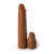 Коричневая насадка на член 2  Silicone X-tension - 20,3 см. - Pipedream - в Костроме купить с доставкой