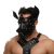 Черная кожаная маска «Собака» - Crazy Handmade - купить с доставкой в Костроме