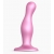 Розовая насадка Strap-On-Me Dildo Plug Curvy size M - Strap-on-me - купить с доставкой в Костроме