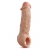 Телесная насадка-удлинитель Intrepid 9.25 Inch Realistic Penis Extender Sleeve - 23,5 см. - Blush Novelties - в Костроме купить с доставкой