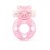 Розовое эрекционное виброкольцо в форме мишки - 1137 - в Костроме купить с доставкой