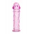 Гладкая розовая насадка с усиками под головкой - 12,5 см. - Toyfa Basic - в Костроме купить с доставкой