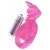 Розовая вибронасадка со стимулятор клитора   Язычок - Toyfa Basic - в Костроме купить с доставкой