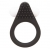 Чёрное эрекционное кольцо LIT-UP SILICONE STIMU RING 1 BLACK - Dream Toys - в Костроме купить с доставкой