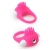 Розовое эрекционное кольцо с щеточкой LIT-UP SILICONE STIMU RING 5 - Dream Toys - в Костроме купить с доставкой