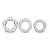 Набор из 3 прозрачных эрекционных колец Stay Hard Beaded Cockrings - Blush Novelties - в Костроме купить с доставкой