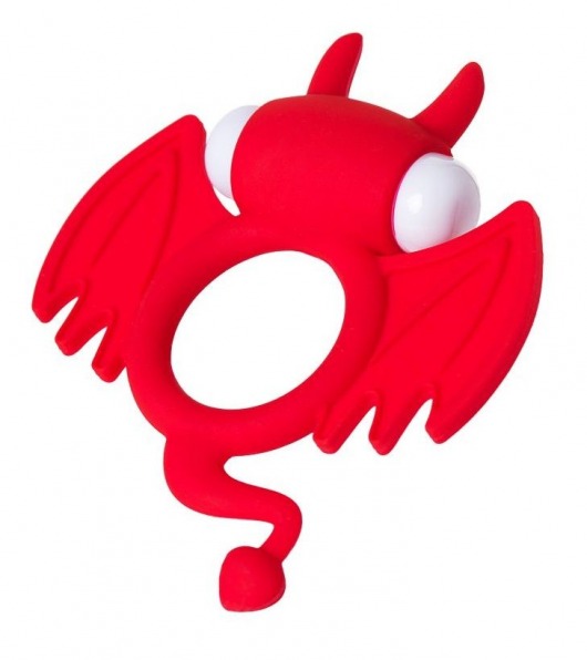 Красное эрекционное кольцо на пенис JOS COCKY DEVIL - JOS - в Костроме купить с доставкой