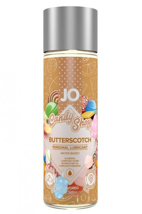 Смазка на водной основе Candy Shop Butterscotch с ароматом ирисок - 60 мл. - System JO - купить с доставкой в Костроме