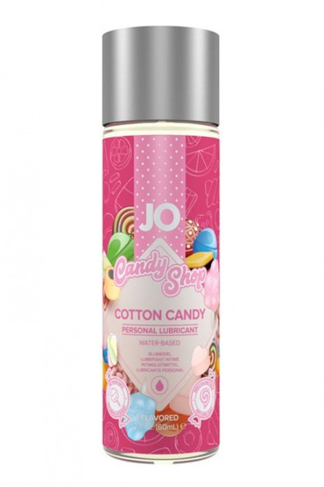Смазка на водной основе Candy Shop Cotton Candy с ароматом сладкой ваты - 60 мл. - System JO - купить с доставкой в Костроме