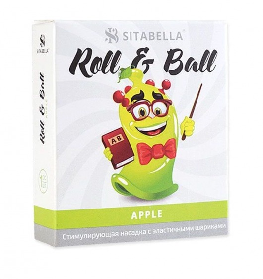 Стимулирующий презерватив-насадка Roll   Ball Apple - Sitabella - купить с доставкой в Костроме