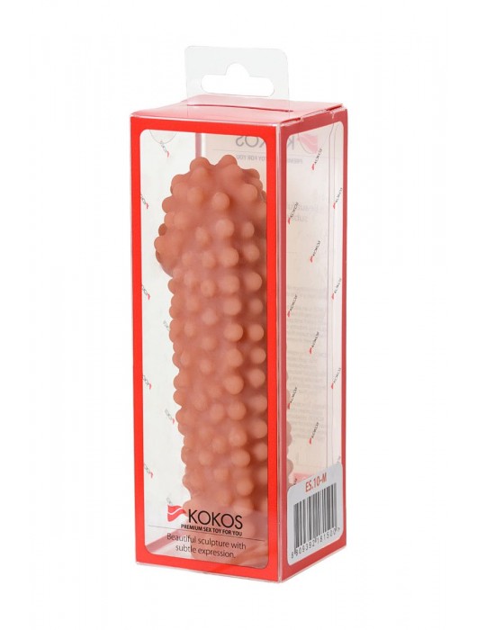 Телесная насадка на фаллос с бугорками KOKOS Extreme Sleeve 10 - 15,8 см. - KOKOS - в Костроме купить с доставкой