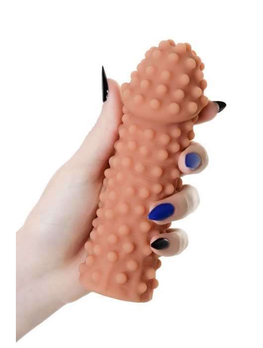Телесная насадка на фаллос с бугорками KOKOS Extreme Sleeve 10 - 15,8 см. - KOKOS - в Костроме купить с доставкой