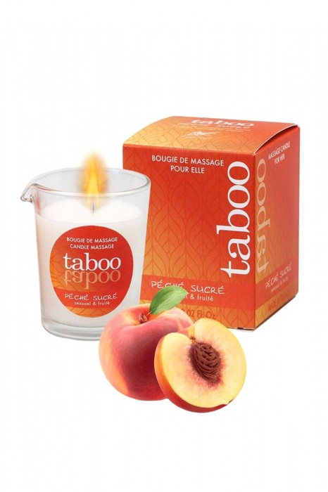 Массажное аромамасло с афродизиаками для женщин RUF Taboo Peche sucre - 60 гр. - RUF - купить с доставкой в Костроме