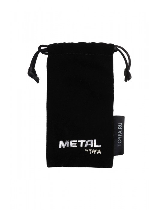 Серебристая коническая анальная пробка с красным кристаллом-сердечком - 7 см. - ToyFa - купить с доставкой в Костроме